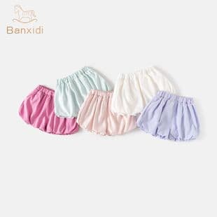 Girls' Summer Pants 2026 New Style Baby Girls' Five-Point Pants Thin Flower Bud Pants Summer Shorts