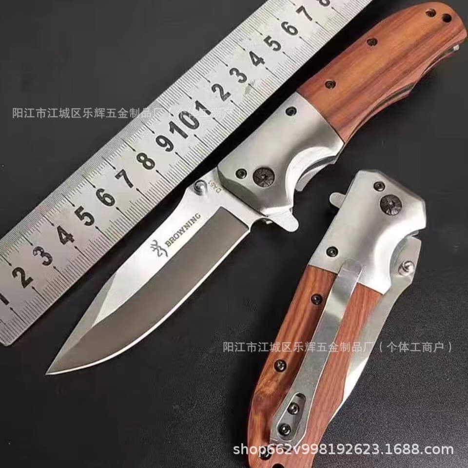 Browning Outdoor Folding Knife, High Hardness Tactical Knife DA51 Stainless Steel Fruit Knife