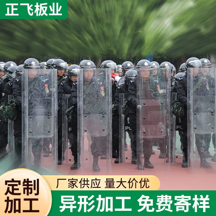 Riot Shield PC Anti-Cut Protection Explosion-Proof Round Shield Long Shield Campus Security Riot Control Handheld Equipment