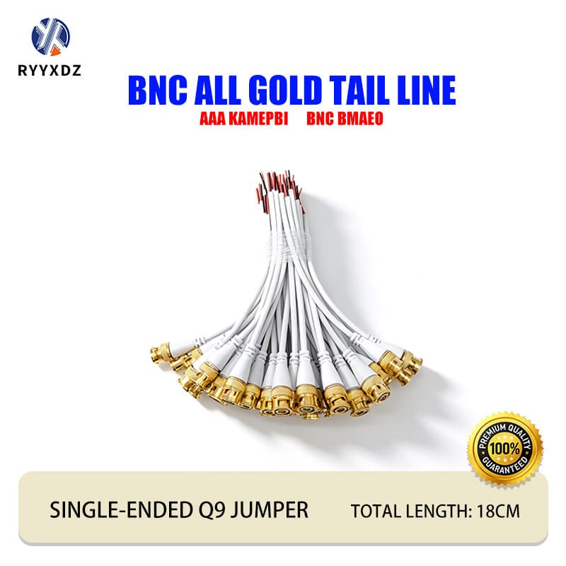 BNC Tail Cable Coaxial Security Surveillance Camera Single Head Q9 Jumper Power Video Connection Plug