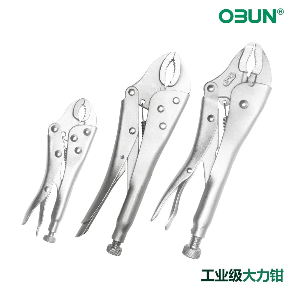 Oubang Locking Pliers Hardware Tools Round Jaw Locking Pliers Welding Clamp 10-inch Round Nose Pliers