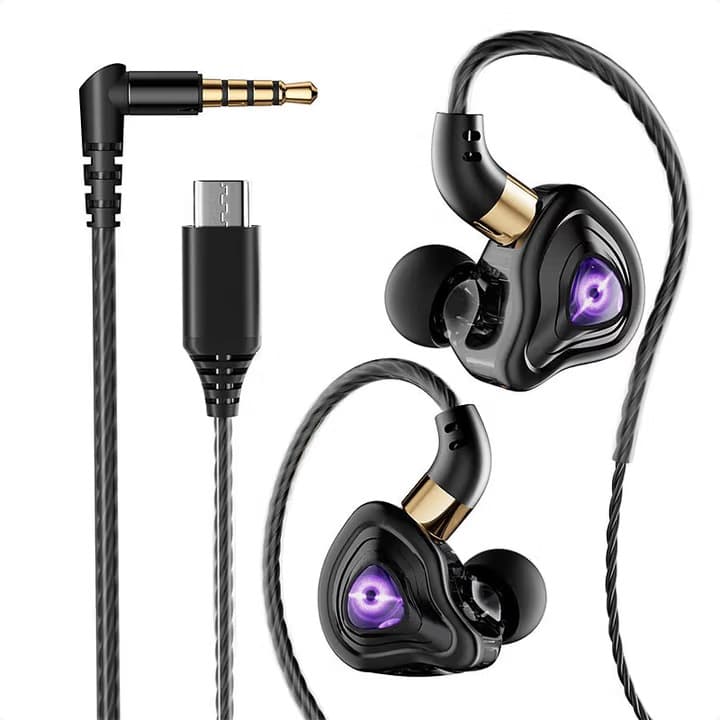 Cross-border Wired In-ear Sports Earphones for Mobile Gaming with Inline Mic, Running Headset