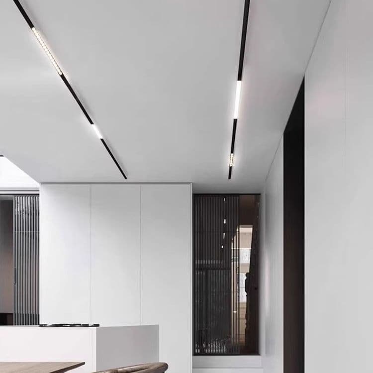 Recessed magnetic track light combination package for living room and bedroom without main light, narrow frame light for export wholesale