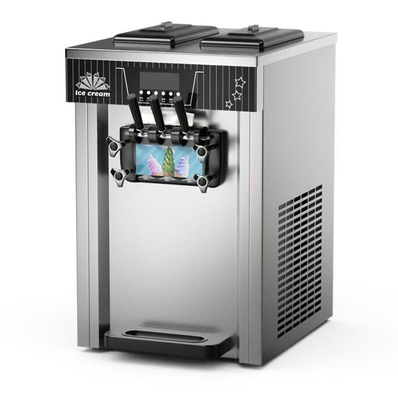 2025 New Model Ice Cream Machine, Commercial Small Tabletop Ice Cream Machine, Home Use/Street Vendor Fully Automatic