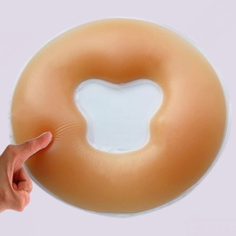 Hospital lying pillow face cushion type hole massage bedside hole lying pillow head cushion latex type pillow face silicone hard bottom