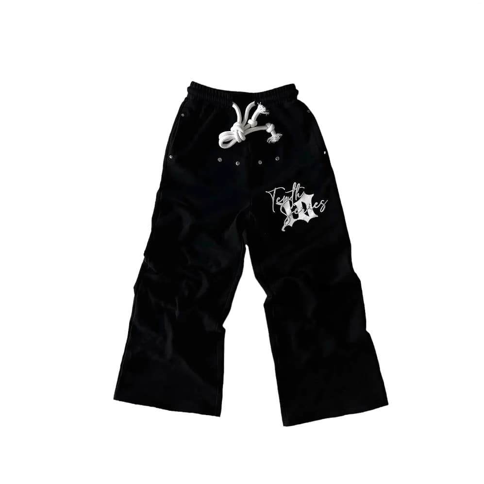 2025 New Trendy Streetwear Men's and Women's Sweatpants Hip-Hop Long Pants Letter Graphic Embroidery Jogger Straight Leg Oversized Casual
