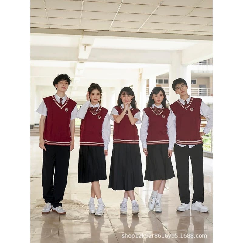 JK Vest Choir Performance Uniform Set for Middle and High School Students, Class Outfit