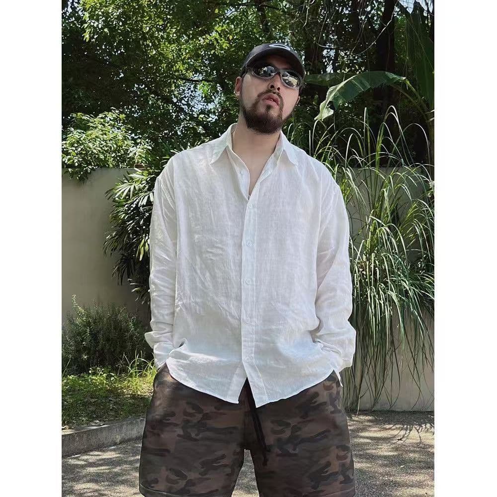 2026 Summer New Hot-Selling Old Money Style Long-Sleeve Shirt for Men, Summer Thin Sun Protection Jacket with a Light Luxury and High-End Feel