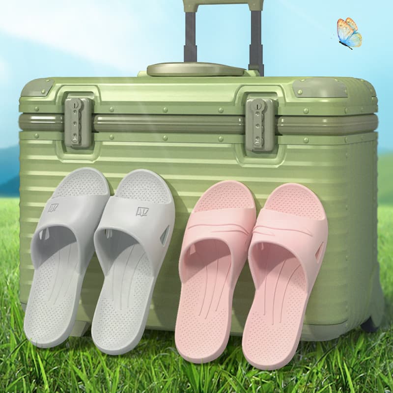 New Large Size Slippers for Women, Indoor Home Summer Portable Travel Shower EVA Breathable Men's Sandals Wholesale