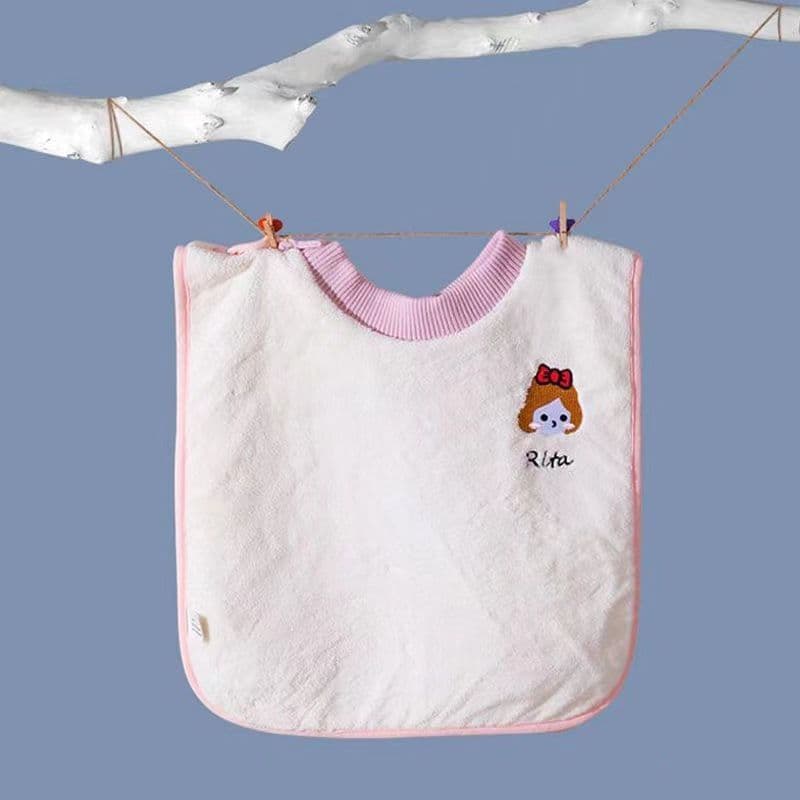 Baby Waterproof Face Washing and Tooth Brushing Towel, Children's Waterproof Bib, Baby Bib, Infant Drool Bib