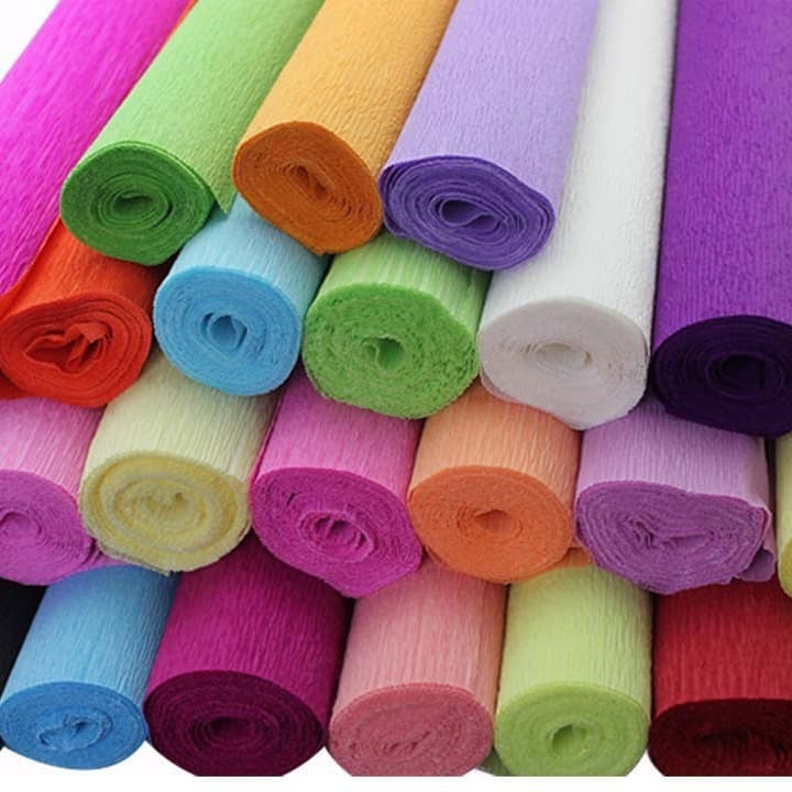 DIY Craft Material Stretch Crepe Paper, Thick Crepe Paper for Flowers, Gift Wrapping Paper, Rose Wrapping Paper