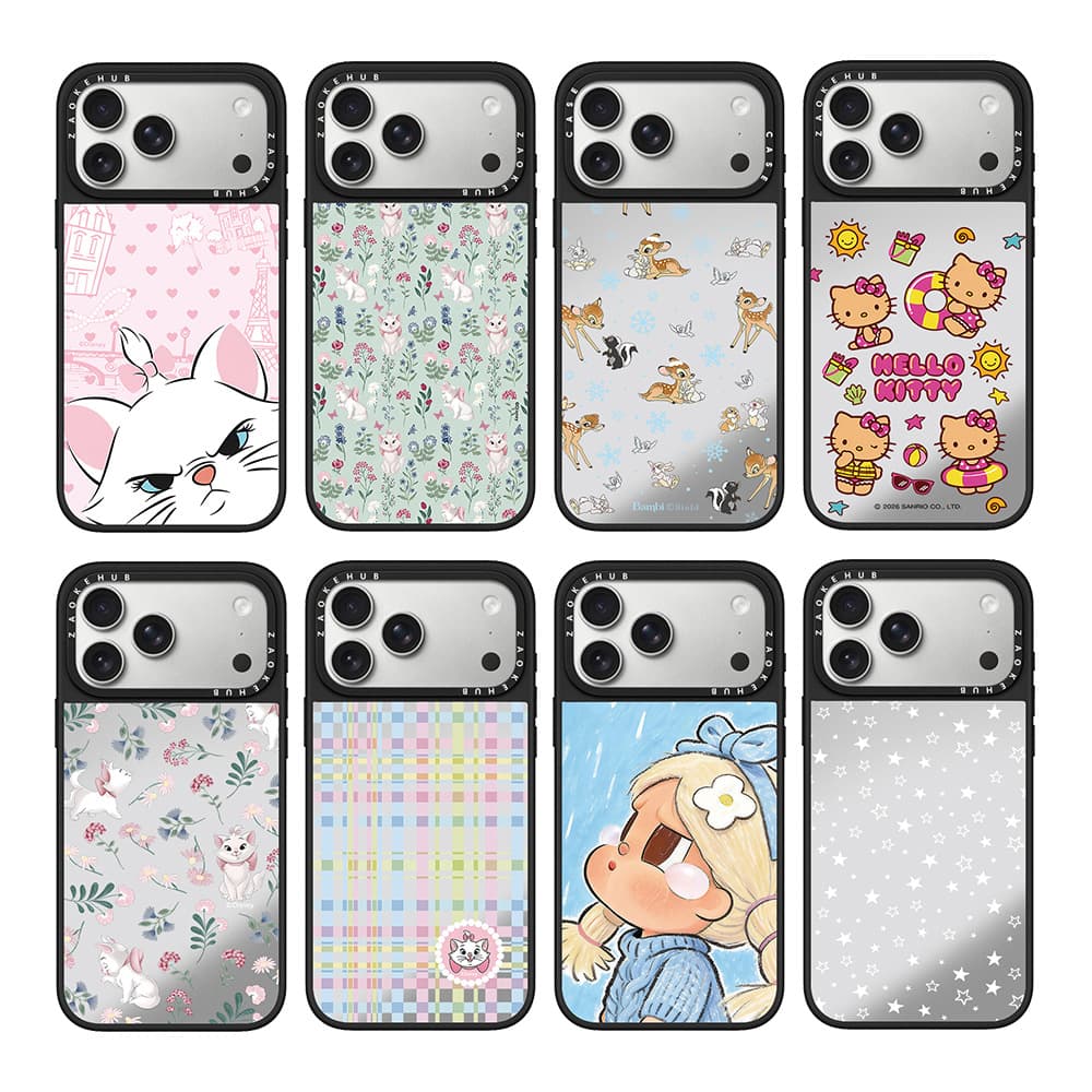 Mary Cat Floral Fawn Crying Baby Black Kt Cat Iphone17Promax Apple 16 Mirror 15 Phone Case 14