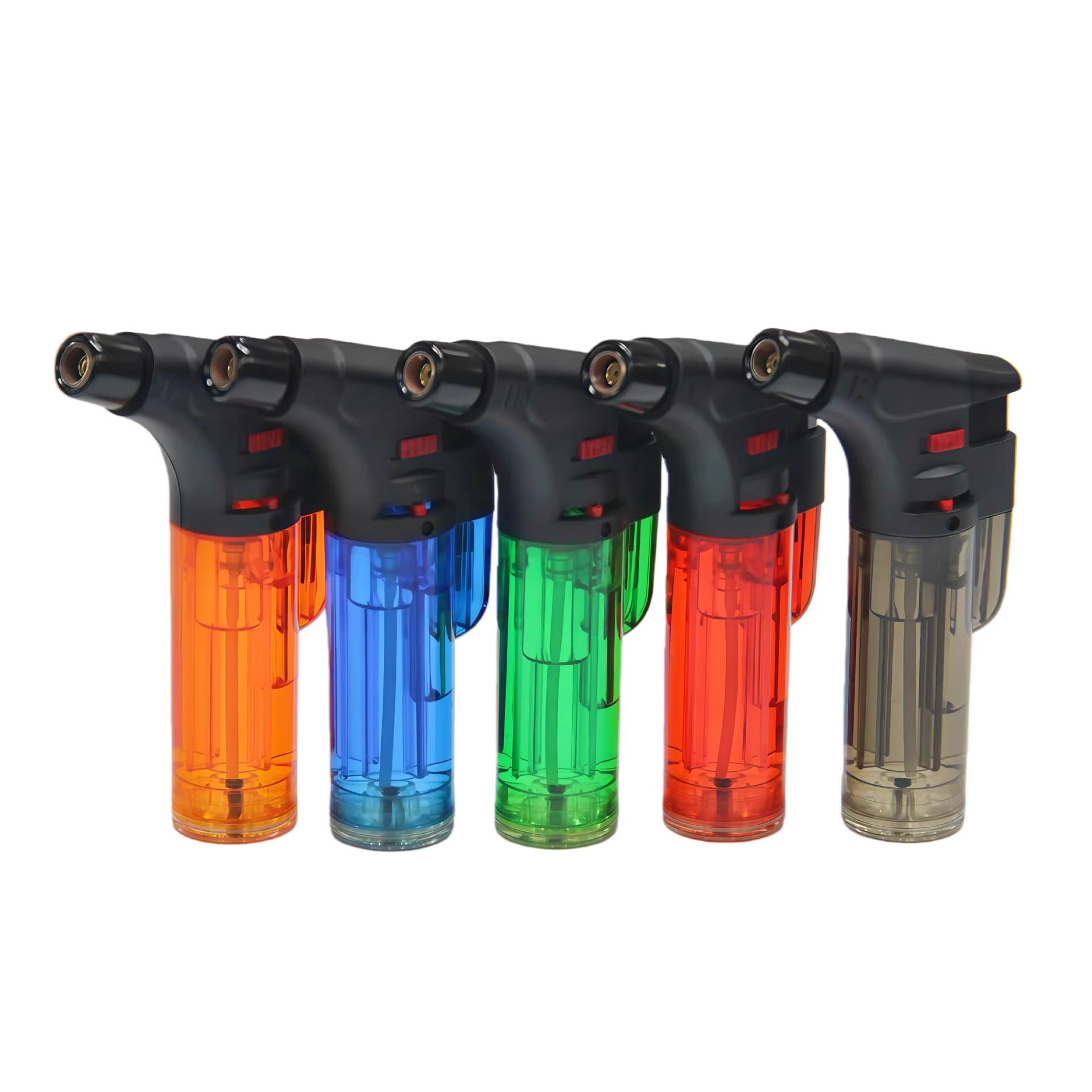 Personalized windproof spray gun igniter, inflatable lighter, welding gun point, moxibustion cigar ignition, durable straight-in lighter