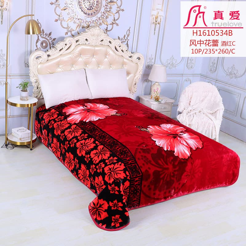 [Bestseller] 2025 True Love Raschel blanket inventory stock custom export foreign trade cheap single/double layer single/double