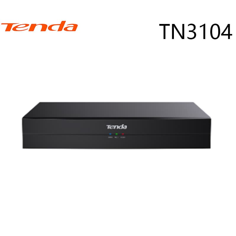 Tenda 4-Channel PoE Ultra-Clear Network High-Performance Hard Drive Video Recorder Plug-and-Play ONVIF Protocol