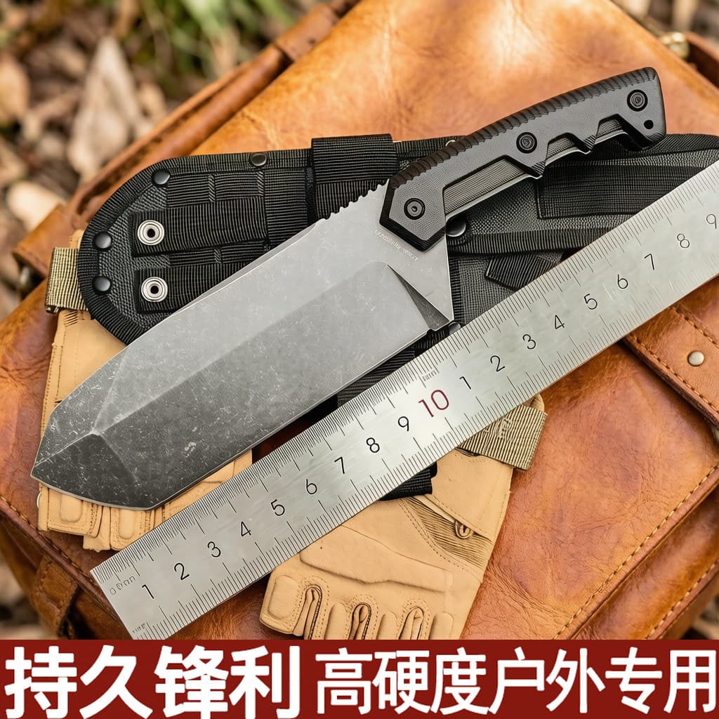 Jiwu M28 heavy-duty version of the integrated straight knife with high hardness and sharpness for outdoor camping and wild survival portable heavy-duty straight knife