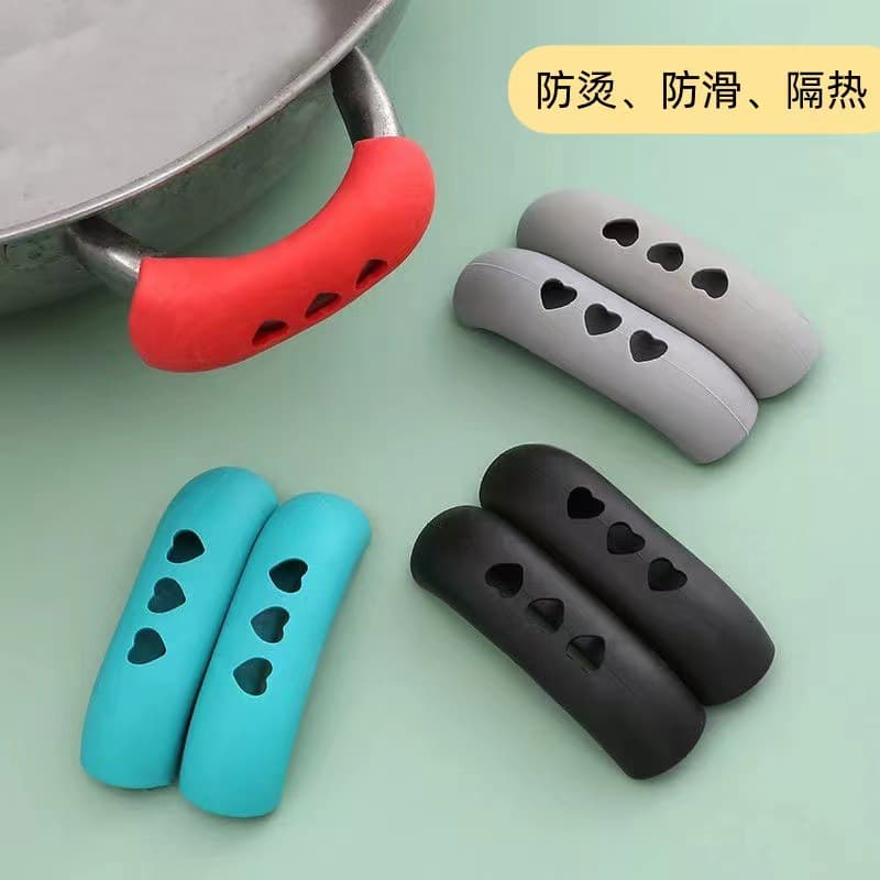 Household Pot Handle Ear Cover High Temperature Resistant Wear-resistant Pot Lid Handle Cover Casserole Steamer Soup Pot Handle Heat Insulation Anti-scald Pot Cover