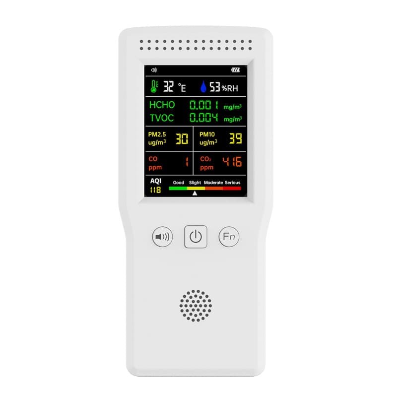 9-in-1 Handheld High Precision Air Quality Tester Gas Detector Formaldehyde Tester Elegant Design Portable Air Monitor