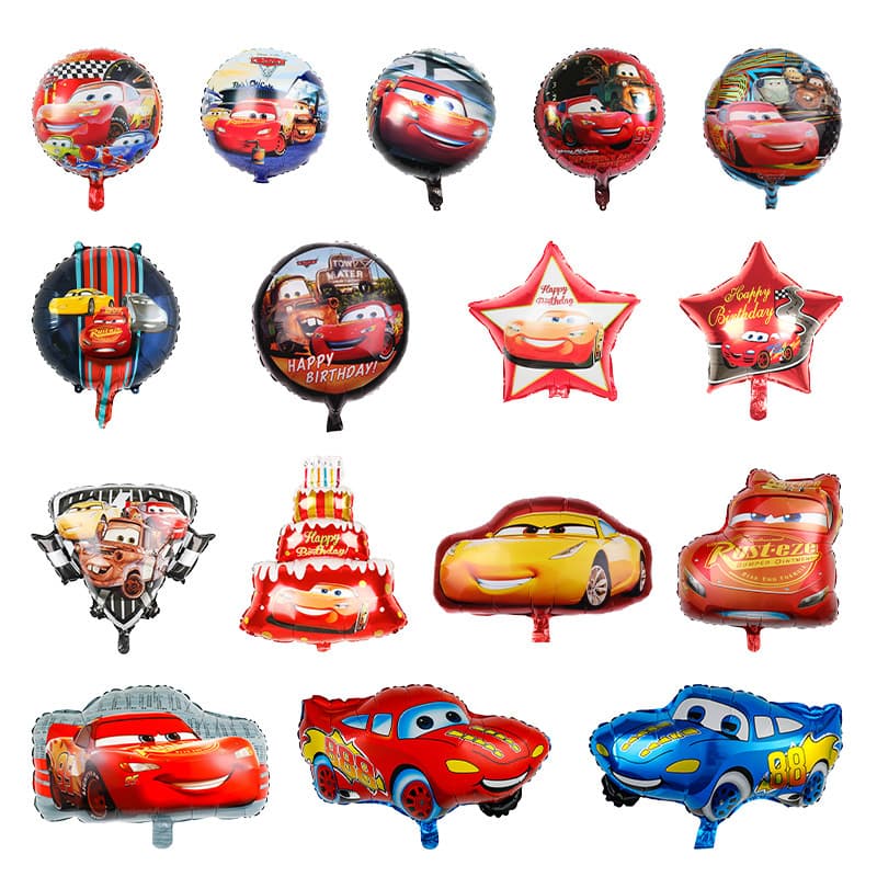 McQueen Car Shaped Aluminum Foil Balloon Cars 18 Inch Balloon Kids Birthday Party Decoration Balloon