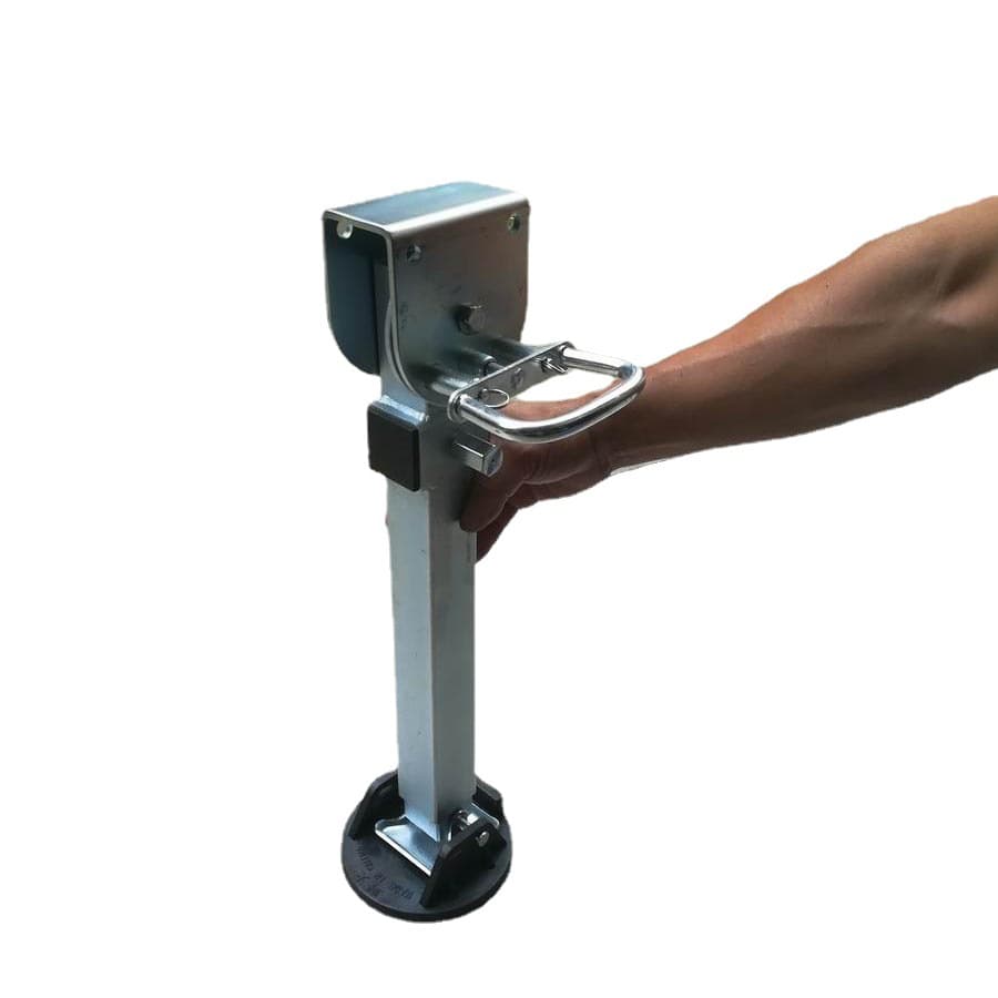 Height-Adjustable Trailer Support Legs RV Adjustable Support Legs Plastic Foot Parking Stabilizer Legs Galvanized