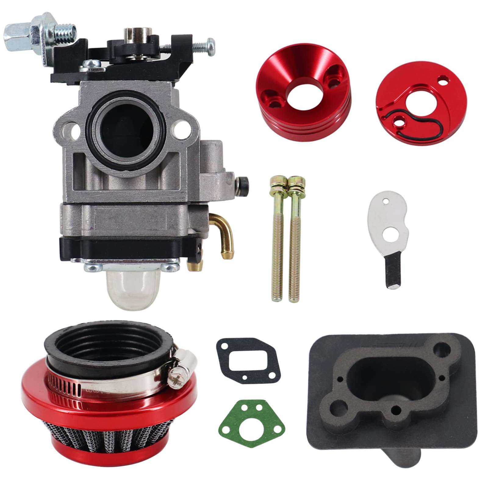 44mm Metal Air Filter Modified Intake Pipe for 40-5 Carburetor Motorcycle ATV Off-road Air Filter