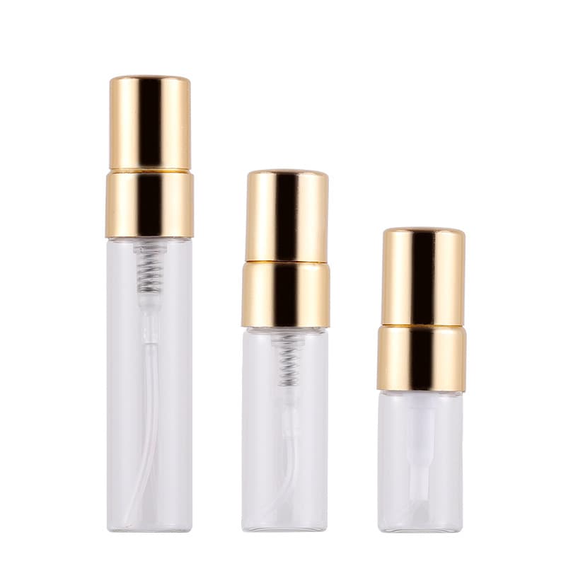 Fengdi In Stock 2ml 3ml 5ml Glass Perfume Bottle Travel Perfume Refill Sample Bottle Transparent Spray Bottle