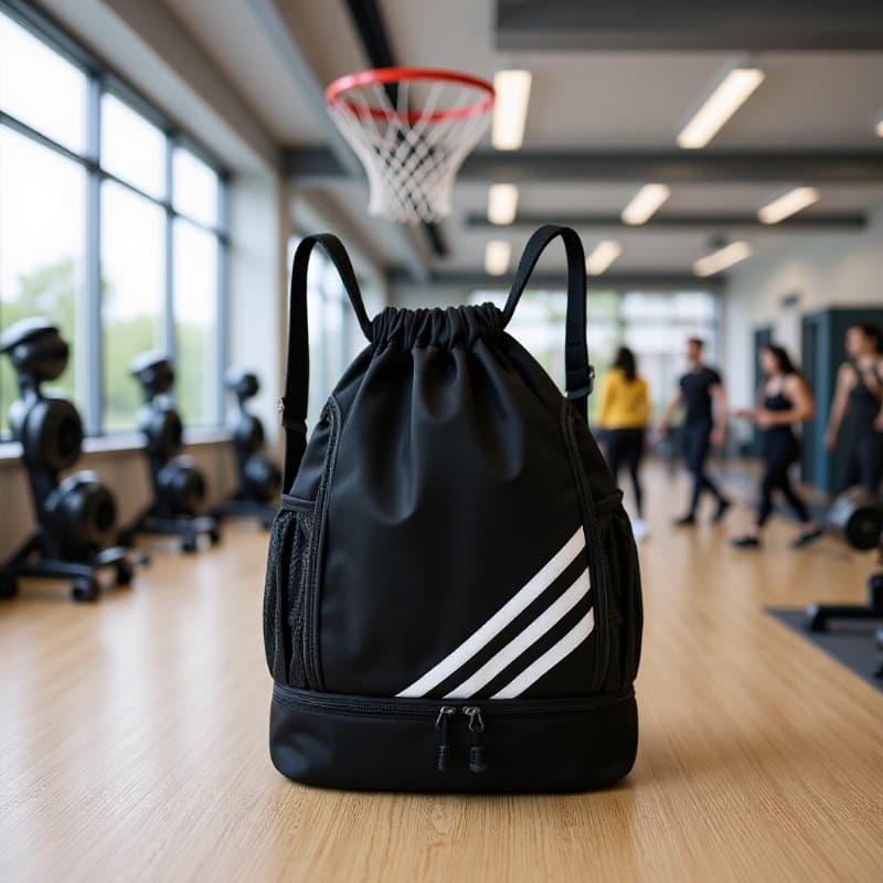 Large-capacity basketball bag, training bag, lightweight multi-functional sports bag, backpack, dry and wet separation yoga bag, drawstring bag