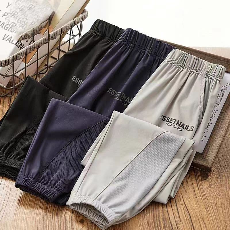 Boys' Summer Pants Quick-Dry Thin Ice Silk Pants Big Kids Mosquito-Proof Pants Summer Breathable Mesh Long Pants
