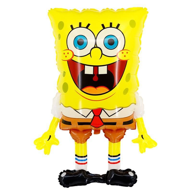 Cartoon Anime Theme SpongeBob Shape Aluminum Foil Balloon Set for Kids Birthday Party Decoration Wholesale