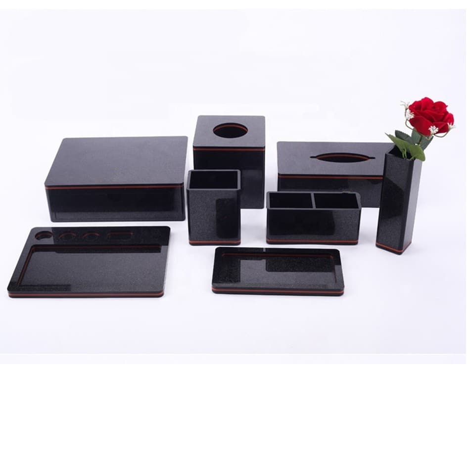 Acrylic Hotel Supplies Set Storage Box Display Cup Holder Toothbrush Wash Disposable Toothbrush Organizer