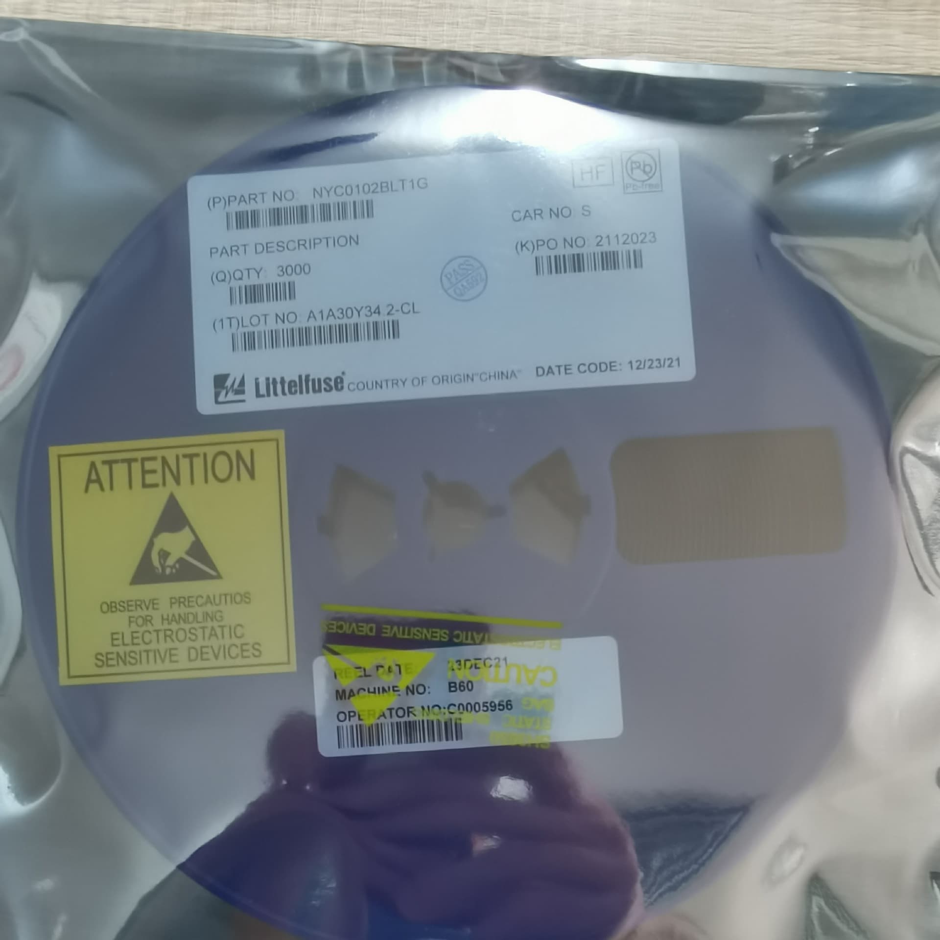 Genuine Original Stock NYC0102BLT1G 200V 350mA Thyristor SOT23 Inquire for Price