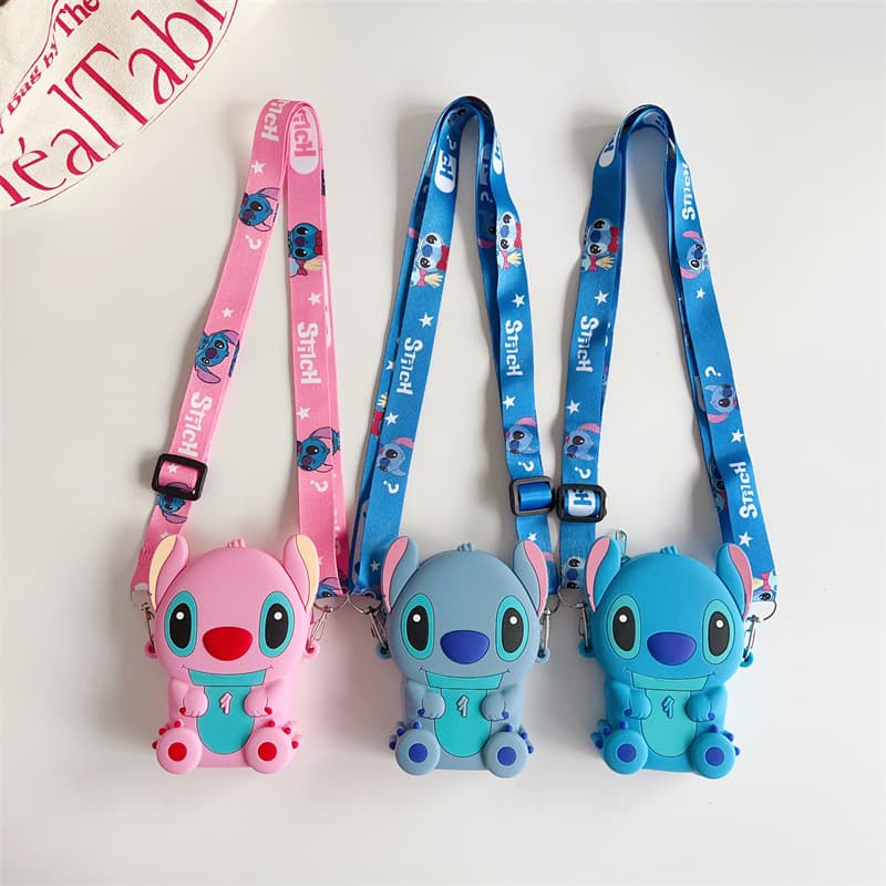 Trending Kids Silicone Bag Fashion Crossbody Boy Cartoon Backpack Cute Stitch Coin Purse Girl Bag