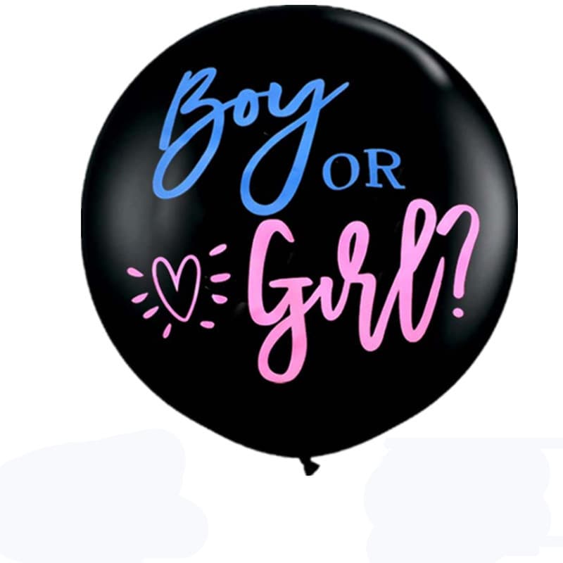 36-inch Flat Round Balloon Factory Wholesale Gender Reveal Baby Shower Party Boy or Girl Latex Inflatable