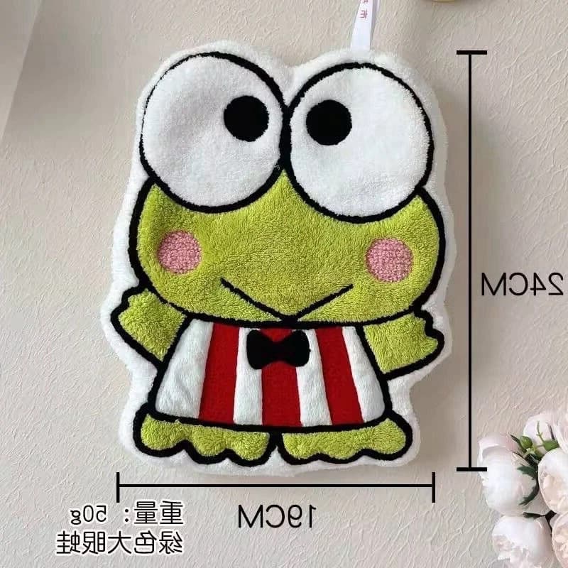 Cute Cartoon Hello Kitty Hand Towel Hanging Thick Absorbent Quick-Dry Kitchen Bathroom Washroom Towel