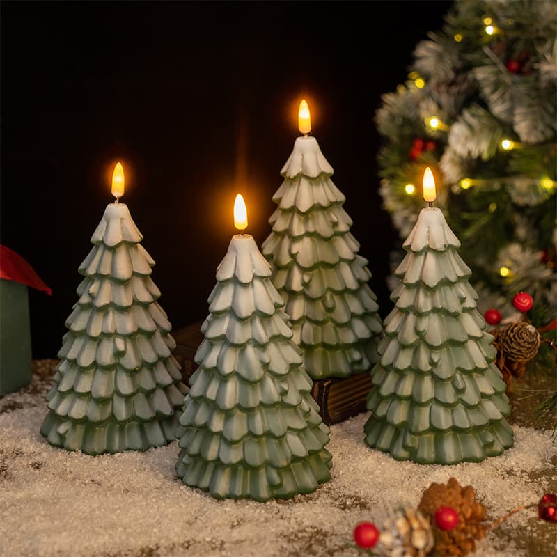 Christmas vinyl Christmas tree night light bedroom dormitory bedside ornaments Christmas decoration atmosphere light Christmas gift