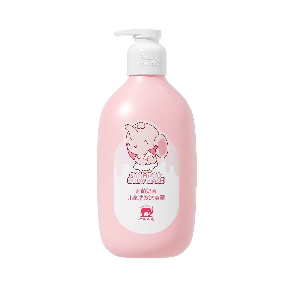 Red Elephant Adorable Milky Scent Shampoo and Body Wash, Children's 2-in-1 Tear-Free Formula Genuine Product
