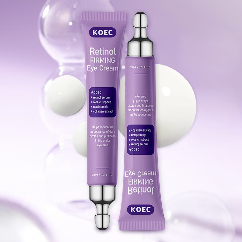 KOEC cross-border retinol eye cream improves dark circles and eye wrinkles, brightens and moisturizes eye essence, foreign trade popular wholesale