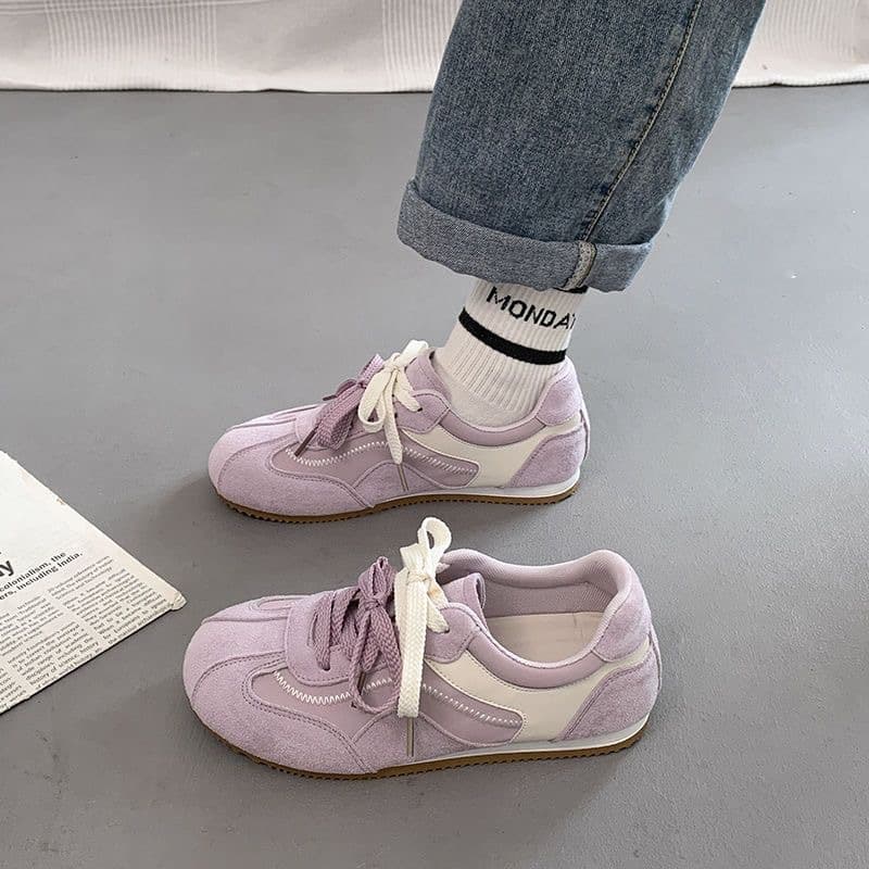 Retro German Training Shoes Women's 2025 Spring/Autumn New Versatile Flat Casual Forrest Gump Sports White Shoes Wholesale Trendy
