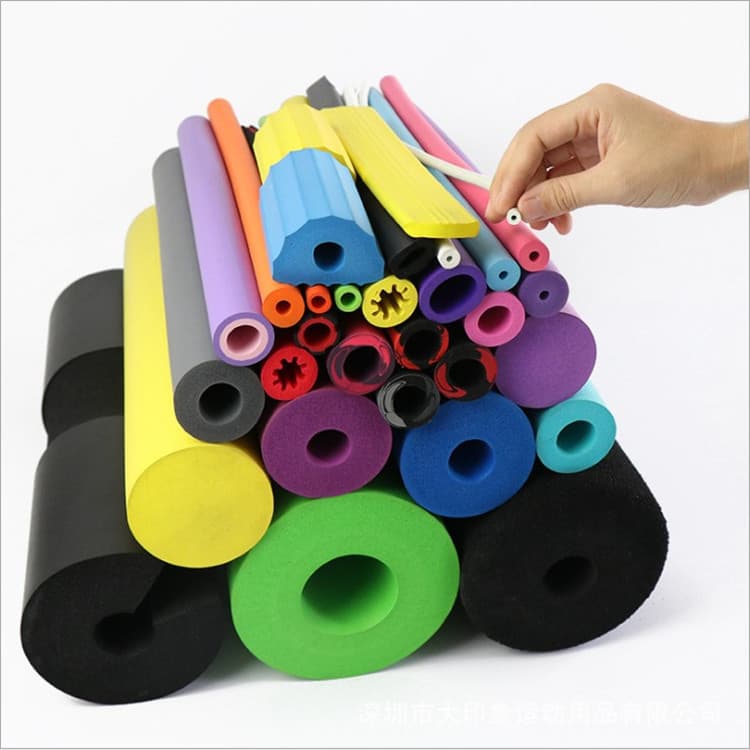 NBR rubber and plastic tubing, EVA foam tubing, handlebar grips for children's bicycles, photography-grade hollow rubber and sponge tubing.
