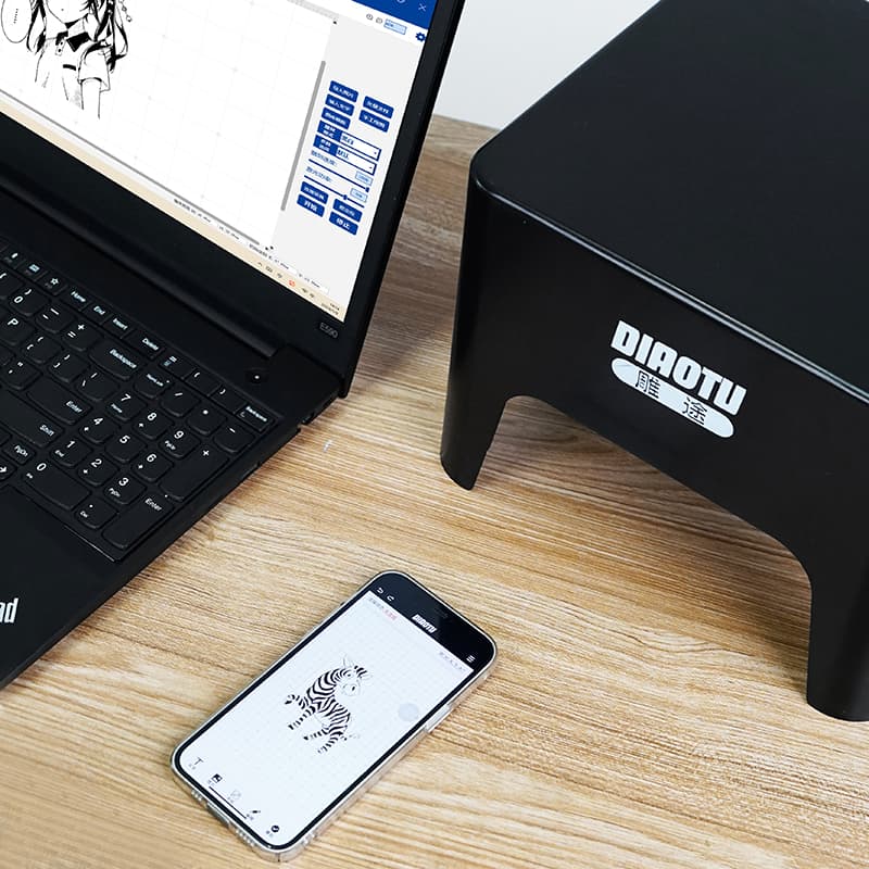 ✅84GG laser engraving machine small portable DIY fully automatic computer engraving machine logo marking machine cutting