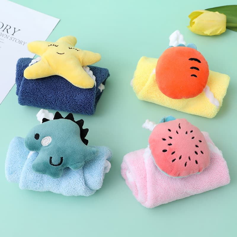 Wholesale Hanging Hand Towel, Thickened, Absorbent Kitchen Cleaning Cloth, Souvenir, Portable, Soft for Children