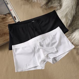 New Men's Briefs Nose Briefs Cute College Student Korean Style Four-Quarter T-Boxer Briefs Comfortable