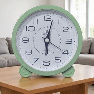 Simple Desktop Student Silent Electronic Clock Desktop Cartoon Cute Electronic Bell Pointer Alarm Clock HR8092