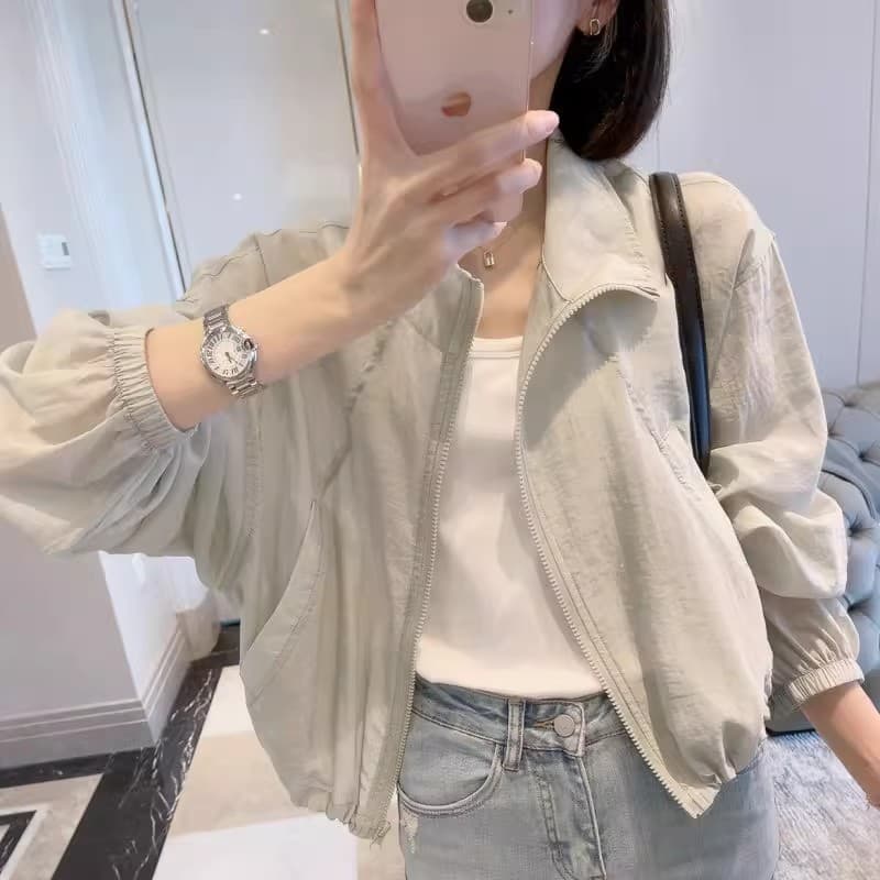 Women's Sun Protection Jacket 2025 Summer New Arrival French Casual Fashion Trendy Short Jacket Lightweight Style