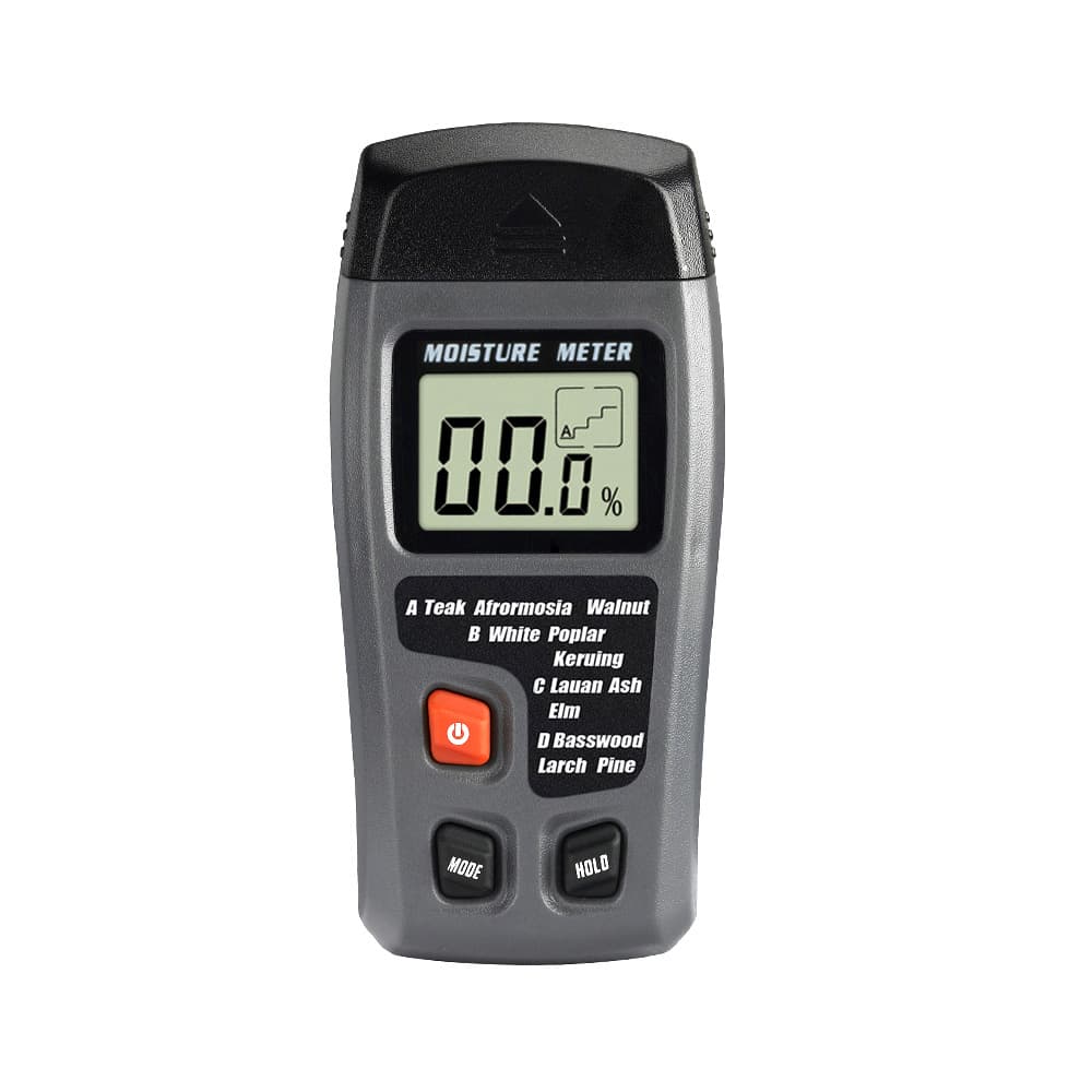 Factory Wholesale MT10 Wood Moisture Meter for Timber, Wood Flooring Humidity Tester, Carton Building Material Dry/Wet Detector