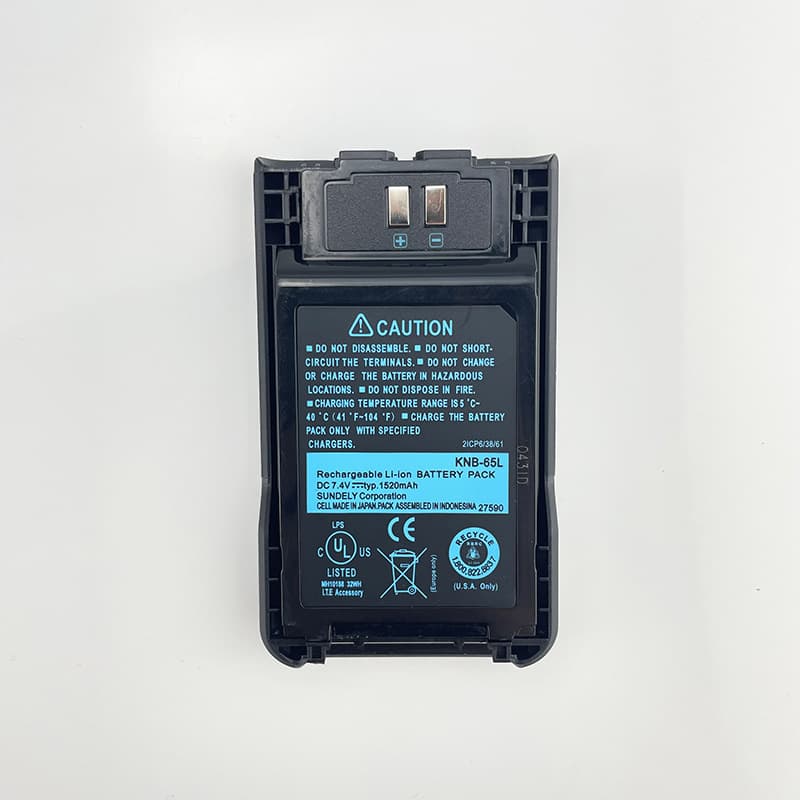 Compatible Kenwood TKU100 TH-K201 TH-K40A TK-3000 Walkie Talkie Battery KNB-65L Lithium Battery Thick Version