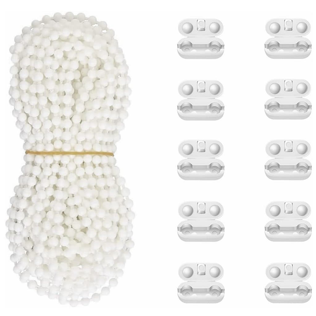 Ready supply cross-border wholesale set 4.5*6mm bottom beads 20 meters connecting buckles 20 pieces Venetian curtain accessories