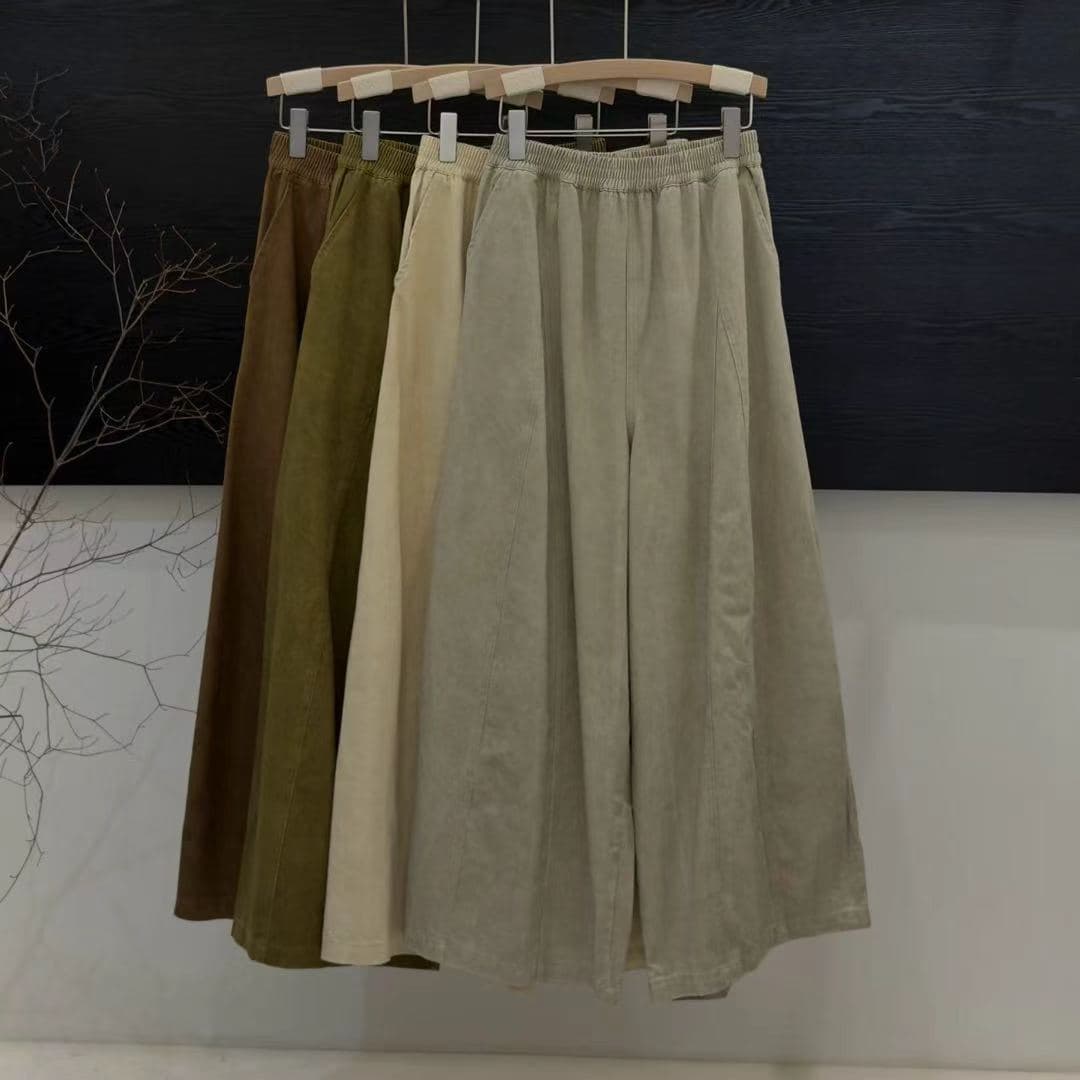 Linen Casual Pants 2026 Summer New Korean Style Simple Fashion Versatile Slimming Wide Leg Pants