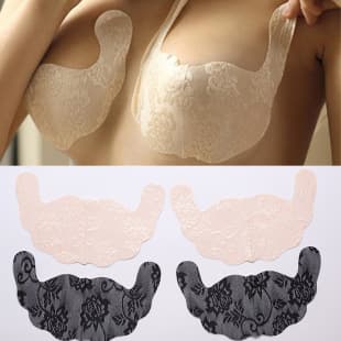 Wholesale Thin Lifting Nipple Covers Women Push Up Bra Large Invisible Chest Stickers Seamless Disposable Lace Bra