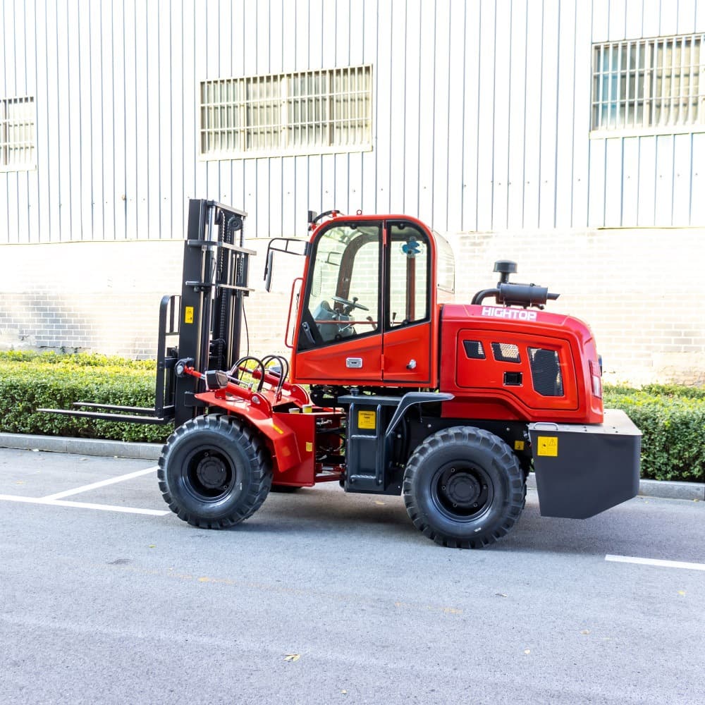 3.5Ton 4WD Rough Terrain Forklift construction site farm all-terrain diesel loading and unloading forklift